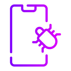 Fototapeta premium malware gradient icon