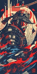 An ancient samurai general, generative AI