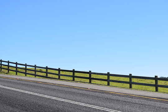 Country Road in the Rollling Green Hills of Maleny 