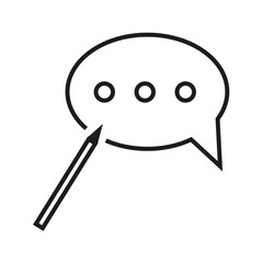 blog icon. Icon, sign, logo for the website. Vector illustration. stock image.