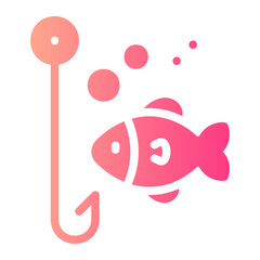 fishing gradient icon