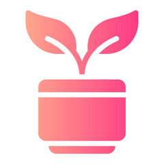 plant gradient icon