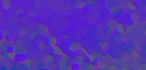 Abstract illustration of blue and purple Small Hexagon background, digitally generated