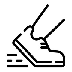 jogging line icon
