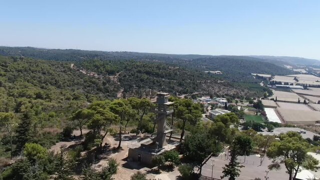 A view of the western part of the Ofer forest towards the southwest.