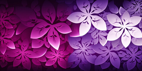 abstract background with pink and violent flowers