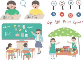 お金について学ぶ子どもたち・マネーリテラシー