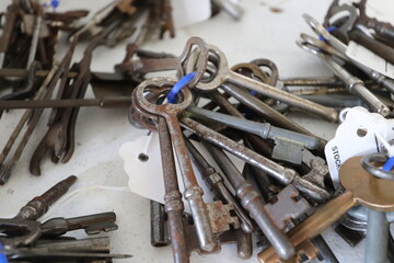 Set of antique keys.