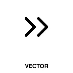 Fast forward double right arrows icon vector illustration on white background..eps