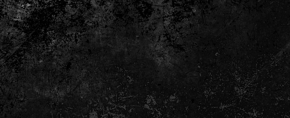 Obraz premium Overlay scratched design background. Black and white grunge background with scratches and cracks