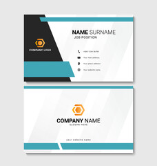 Creative business card design. Clean and elegant business card template. Vector illustration