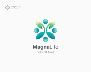 Creative colorful butterfly logo template