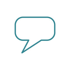 汎用性の高いシンプルなエメラルド枠の吹き出し