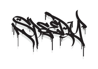 graffiti tag word of SPEEDY