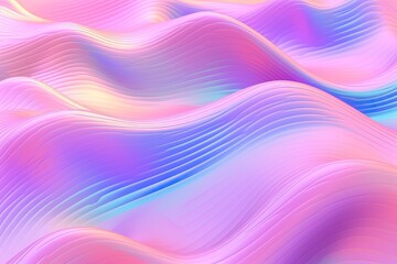Obraz premium texture of holographic wave wallpaper background