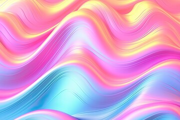 Fototapeta premium texture of holographic wave wallpaper background