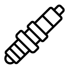spark plug line icon