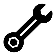 wrench glyph icon