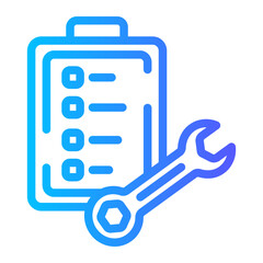 Fototapeta premium car inspection gradient icon