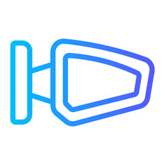 side mirror gradient icon