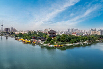 Cityscape of Taizhou, Jiangsu, China