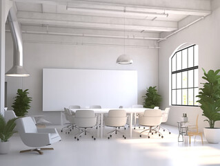 Office Meeting Room Interior Design AI Generated