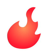 Fire flame shape vector illustration
