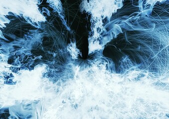 Abstract background with swirling pale smoke