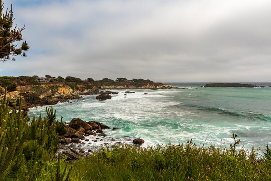 View of the Paciic Ocean from Gualala Point Regional Park