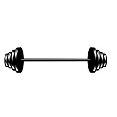 dumbbell weights isolated on white vector