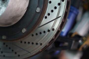 Race car's disk brake design