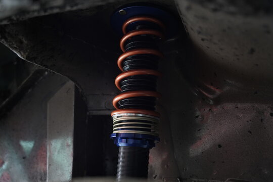Race car's suspension detail and design