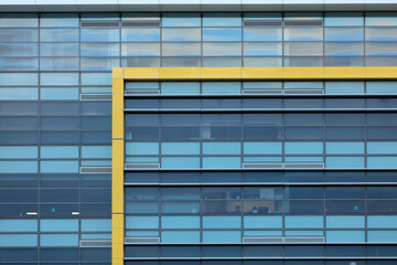 Facade section of a building