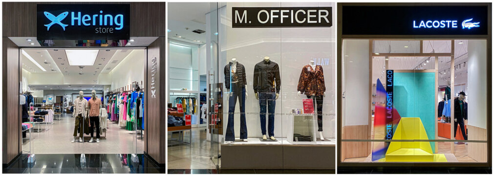 Lojas de roupas, Shopping, Sao Paulo.