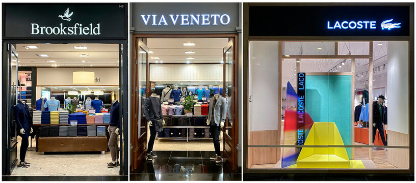Lojas de roupas, Shopping, Sao Paulo.