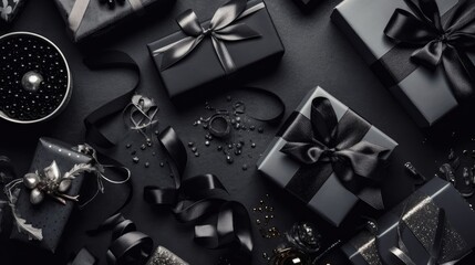 Black Friday Sale Banner background concept design with perfect ornament and view