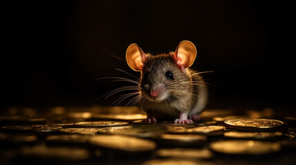 evil mouse illustration 