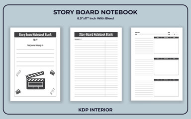 Professional Story Board Note book