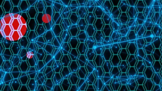 Battle with the immune system: The body calculates harmful red objects that try to penetrate through the membrane into the cells of the human body.