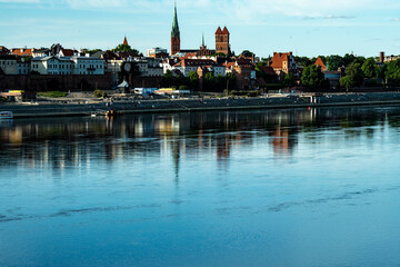 Obraz premium woda, rzeka, jezior, krajobraz, niebo, charakter, dom, gród, brydż, architektura, wieś, budowa, podróż, park, drzew, drzew, europa, odsłon, chmura, sadzawka, czółno, lato, miasteczko, 