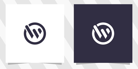 letter w logo design vector - obrazy, fototapety, plakaty