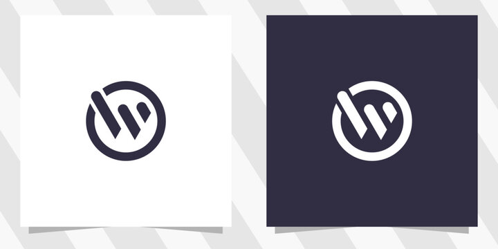 letter w logo design vector