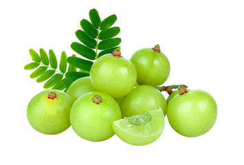 Indian gooseberry isolated on transparent png