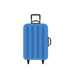 Plastic wheeled trolley bag for travel, tourism and vacations concept