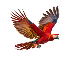 Obraz na płótnie Canvas red and yellow macaw