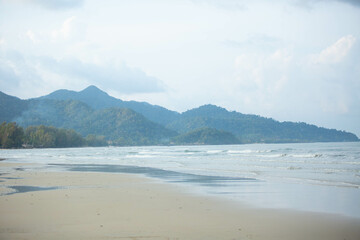 beach in the morning