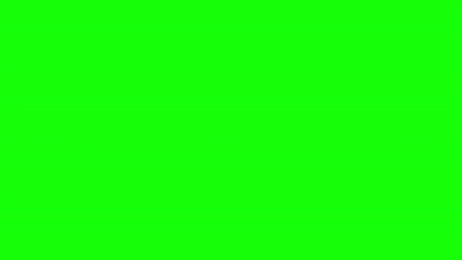 Falling Balloon Hearts on Green Screen