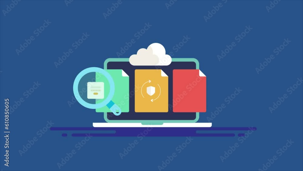 Poster security scan of cloud hosted online document, protecting information from unauthorised access, redu