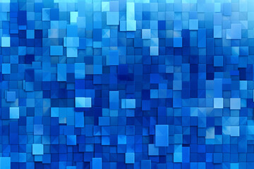 Fototapeta na wymiar Blue Pixelated background design used for banners, posters, wallpaper, Generative AI