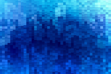 Blue Pixelated background design used for banners, posters, wallpaper, Generative AI